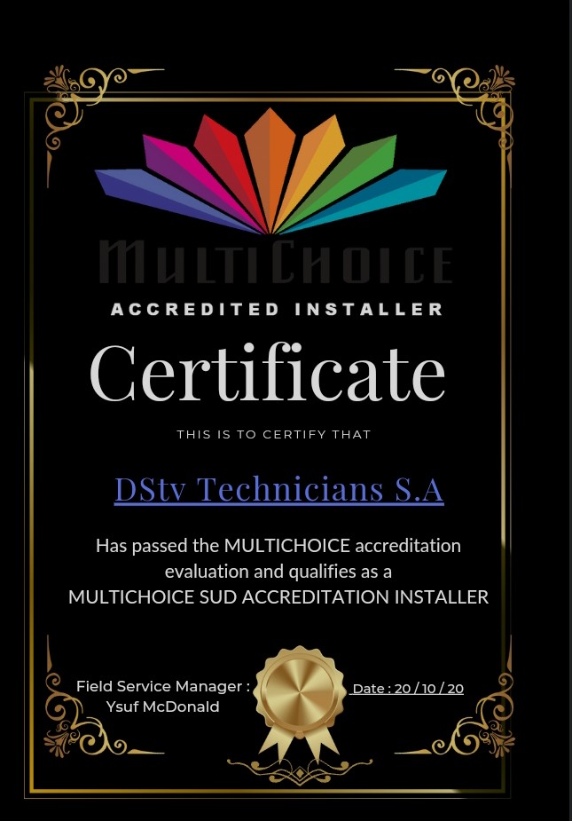 dstv accredited installer